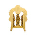 Ram Darbar Murti with Arch - 4 x 2.5 Inches | Antique Brass Idol/ Ram Darbar Idol for Pooja/ 310 Gms Approx - Brass Murties