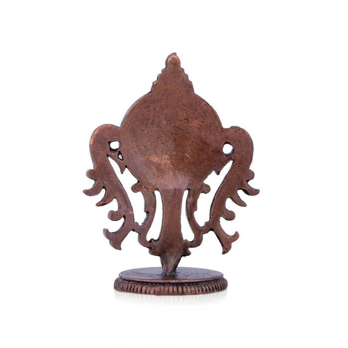 Sri Chakra Idol - 2 x 1.5 Inches |Copper Idol/ Chakra Statue for Pooja/ 40 Gms Approx