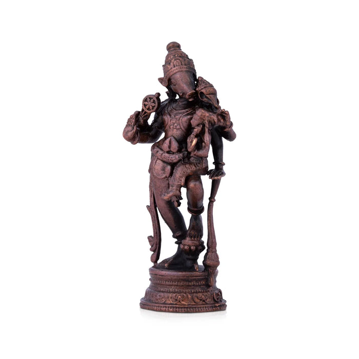 Varaha Lakshmi - 7.5 X 3.25 Inches | Copper Idol/ Standing Lakshmi Varahar Idol for Pooja/ 70 Gms Approx