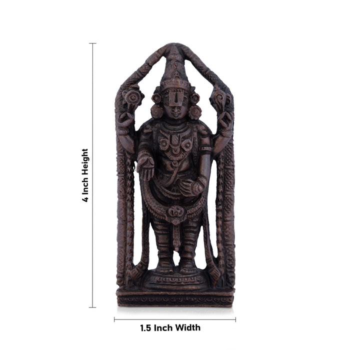 Balaji Murti - 4 x 1.5 Inches | Copper Idol/ Balaji Idol for Pooja/ 235 Gms Approx - Copper Murties
