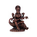 Saraswati Devi Statue - 3 x 2 Inches | Saraswati Statue Sitting On Swan / Copper Idol/ Saraswathi Idol for Pooja/ 115 Gms Approx - Copper Murties