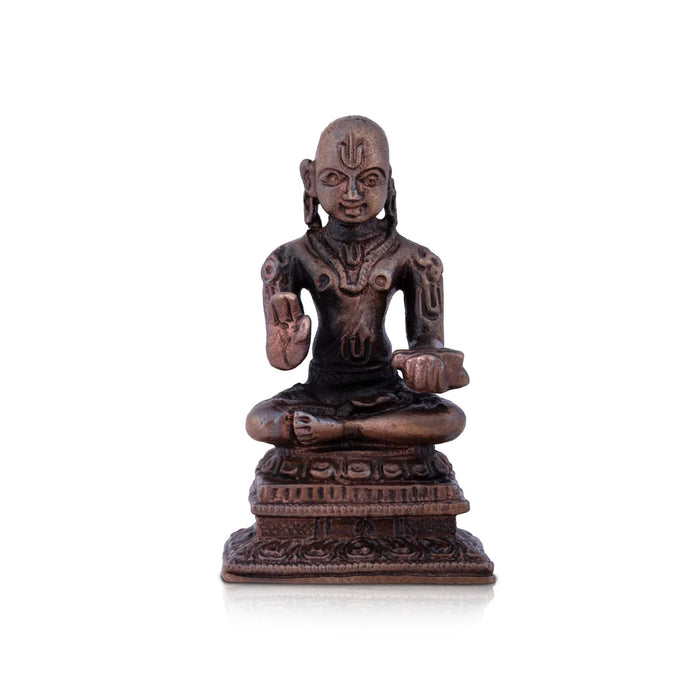 Desikar Statue - 2.5 x 1.5 Inches | Copper Statue/ Desikar Idol for home/ 95 Gms Approx