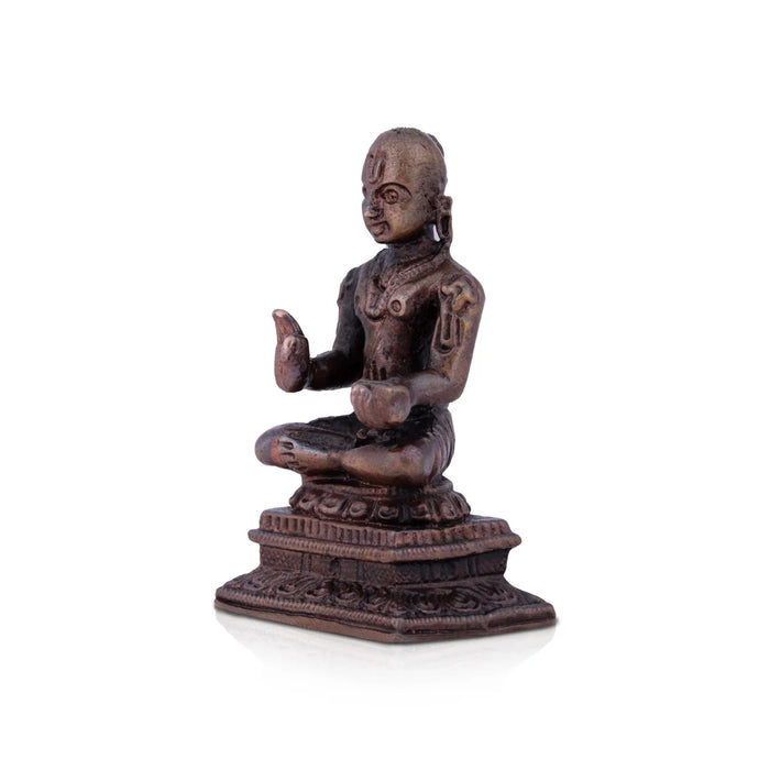 Desikar Statue - 2.5 x 1.5 Inches | Copper Statue/ Desikar Idol for home/ 95 Gms Approx