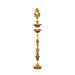 Plain Kuthu Vilakku - 50 x 12 Inches | Brass Vilakku / Lotus Pirai Kuthu Vilakku / Deepam for Pooja - Kuthuvilakku