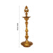 Plain Kuthu Vilakku - 50 x 12 Inches | Brass Vilakku / Lotus Pirai Kuthu Vilakku / Deepam for Pooja - Kuthuvilakku