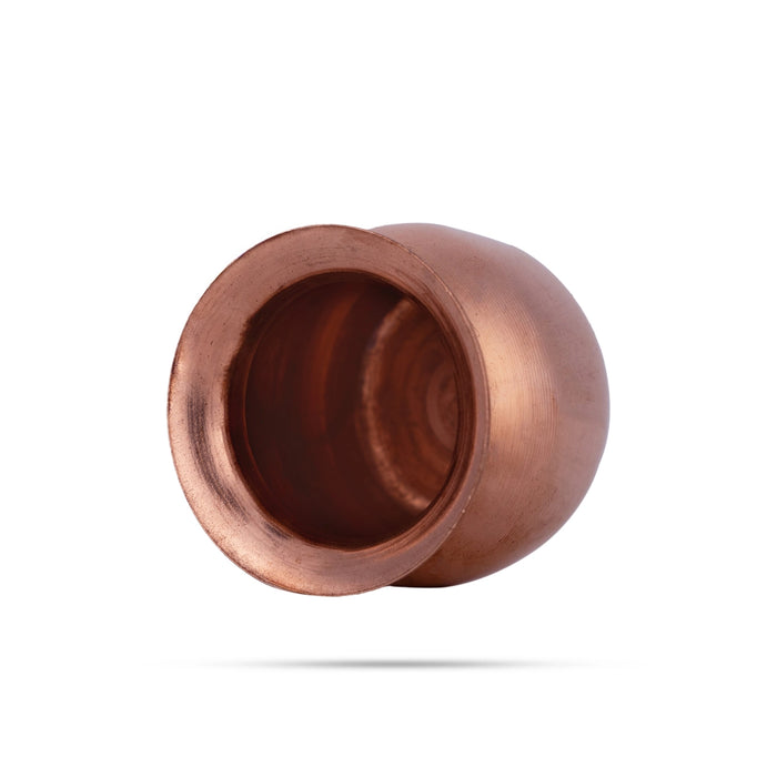 Dev Gadu - 2 x 1.5 Inches | Copper Chombu / Kalash / Pooja Pot / Kalash For Pooja And Ritual Water Offering - kalash & pooja Lota