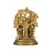 Tree Radha Krishna Murti - 14 x 9 Inches | Antique Brass Statue / Radha Krishna Idol for Pooja - Brass Murties
