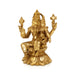 Lakshmi Hayagriva sitting on Base Murti - 9 x 7.5 Inches | Antique Brass Statue/ Lakshmi Hayagrivar Idol for Pooja - Brass Murties