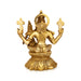 Lakshmi Hayagriva sitting on Base Murti - 9 x 7.5 Inches | Antique Brass Statue/ Lakshmi Hayagrivar Idol for Pooja - Brass Murties