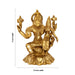 Lakshmi Hayagriva sitting on Base Murti - 9 x 7.5 Inches | Antique Brass Statue/ Lakshmi Hayagrivar Idol for Pooja - Brass Murties