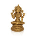 Lakshmi Sitting on Round Base Murti- 11 x 9 Inches | Antique Brass Idol/ Maha Lakshmi Statue/ Decor For Home & Pooja - Brass Murties