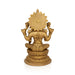 Lakshmi Sitting on Round Base Murti- 11 x 9 Inches | Antique Brass Idol/ Maha Lakshmi Statue/ Decor For Home & Pooja - Brass Murties