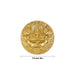 Gajalakshmi Wall Hanging - 7.5 Inches | Brass Wall Hanger for Home/ 1.465 Kgs Approx - Wall Hanging