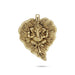 Leaf Ganesh Wall Hanging - 9 x 7 Inches | Antique Brass Wall Hanger for Pooja/ 1.460 Kgs Approx - Wall Hanging