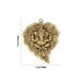 Leaf Ganesh Wall Hanging - 9 x 7 Inches | Antique Brass Wall Hanger for Pooja/ 1.460 Kgs Approx - Wall Hanging