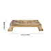 Chowki - 1 x 4.25 Inches | Antique Brass Bajot/ Square Shape Manai for Pooja/ 420 Gms Approx - Pooja Aasan & Bajot & Pooja Mat