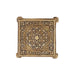 Chowki - 1 x 4.25 Inches | Antique Brass Bajot/ Square Shape Manai for Pooja/ 420 Gms Approx - Pooja Aasan & Bajot & Pooja Mat