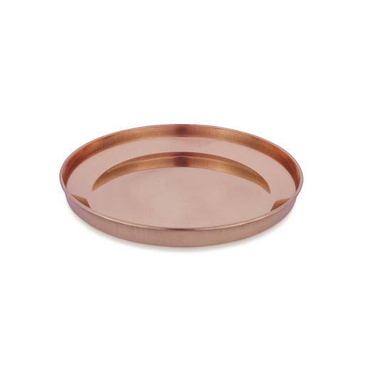 Copper Plate - 1.5 x 12 Inches | Pooja Thali Plate/ Thali Plate for Home - Pooja Plate & Tray
