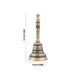 Brass Hand Bell - 5.5 x 2.5 Inches | Antique Brass Bell/ Pooja Bell for Home/ 260 Gms Approx - Pooja Bells