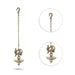 Hanging Lamp - 6 x 3.5 Inches | Annam Design Hanging Diya/ One Face Brass Hanging Vilakku with Chain for Pooja - Hanging Lamp