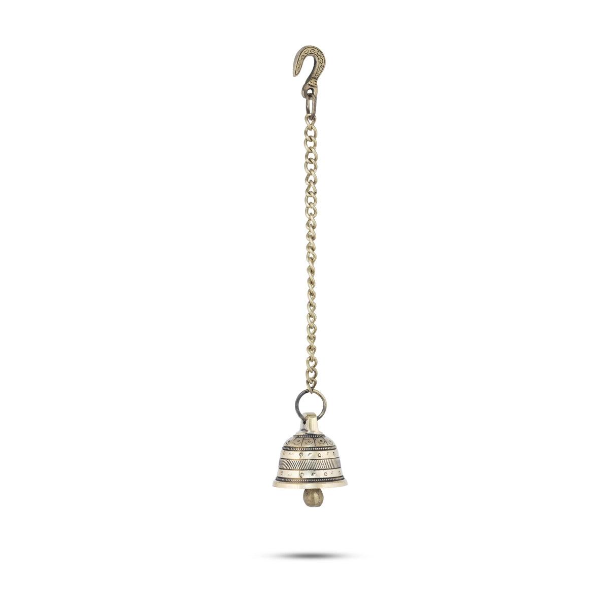 Giri - Brass Hanging Bell with Chain | Pooja Bell | Temple Bell