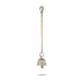 Hanging Bell with Chain - 2 x 2 Inches | Antique Brass Bell for Pooja/ 240 Gms Approx - Pooja Bells
