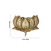 Lotus Wall Hanging - 3 x 4 Inches | Antique Brass Wall Hanger for Home Decor/ 360 Gms Approx - Wall Hanging