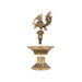 5 Face Kuthu Vilakku - 5 x 3 Inches | Antique Brass Lamp/ Annam Deep for Pooja/ 440 Gms Approx - Kuthuvilakku