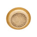 Brass Plate With Base - 2.25 x 5.5 Inches | Phaldar Design Thali Plate/ Pooja Plate for Home/ 305 Gms Approx - Pooja Plate & Tray