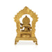 Saraswati sitting on chowki Murti - 14 x 9 inches | Vagdevi with arch Statue/ saraswathy idol for pooja - Brass Murties