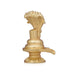 Sheshnag Shivling Statue - 2 x 1.5 Inches | Copper Idol/ Gold Polish Shivling with Sheshnag for Pooja/ 65 Gms - Copper Murties