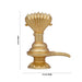 Sheshnag Shivling Statue - 2 x 1.5 Inches | Copper Idol/ Gold Polish Shivling with Sheshnag for Pooja/ 65 Gms - Copper Murties
