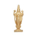 Balaji Murti - 3.25 x 1.5 Inches | Copper Idol/ Gold Polish Balaji Standing Statue for Pooja/ 95 Gms Approx - Copper Murties