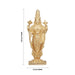 Balaji Murti - 3.25 x 1.5 Inches | Copper Idol/ Gold Polish Balaji Standing Statue for Pooja/ 95 Gms Approx - Copper Murties