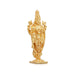Balaji Murti - 2.5 x 1 Inches | Copper Idol/ Gold Polish Standing Balaji Statue for Pooja/ 35 Gms Approx - Copper Murties