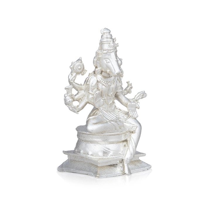 Varahi Idol with 8 Hands - 2 x 1 Inches | Copper Idol/ Silver Polish Varahi Statue for Pooja/ 35 Gms Approx - Copper Murties
