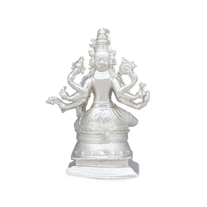 Varahi Idol with 8 Hands - 2 x 1 Inches | Copper Idol/ Silver Polish Varahi Statue for Pooja/ 35 Gms Approx - Copper Murties