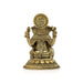 Ganesh Murti Sitting On Base - 3 x 2 Inches | Brass Idol/ Antique Polish Ganpati Murti/ Vinayaka Idol for Pooja - Brass Murties