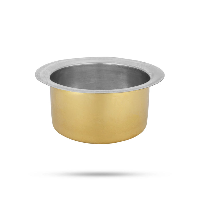 Adukku Bowl - 3 x 6 Inches | Brass Cup/ kitchen Vessel / Kinnam for Serving & Daily Use