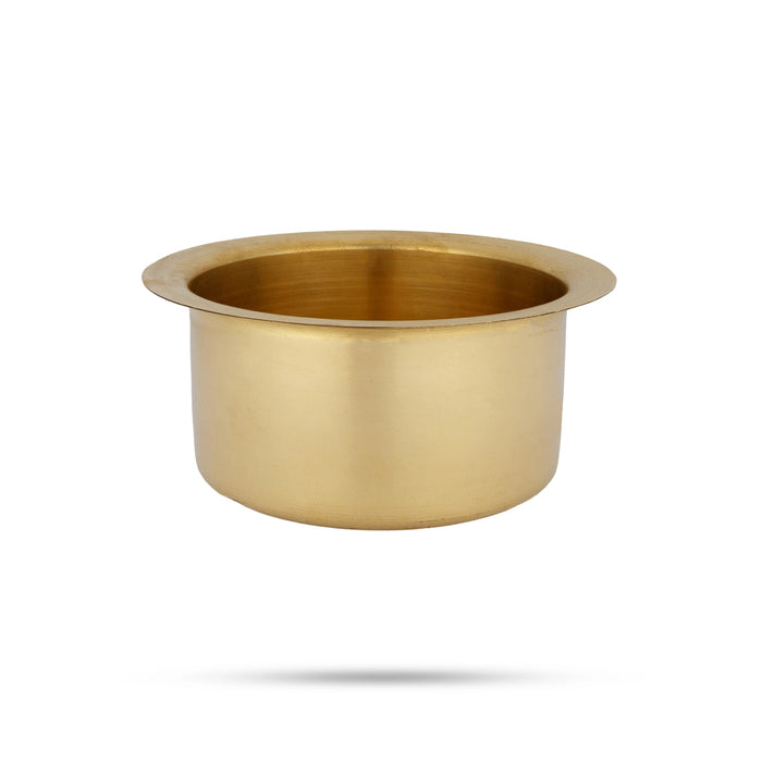 Adukku Bowl - 3 x 6 Inches | Brass Cup/ kitchen Vessel / Kinnam for Serving & Daily Use