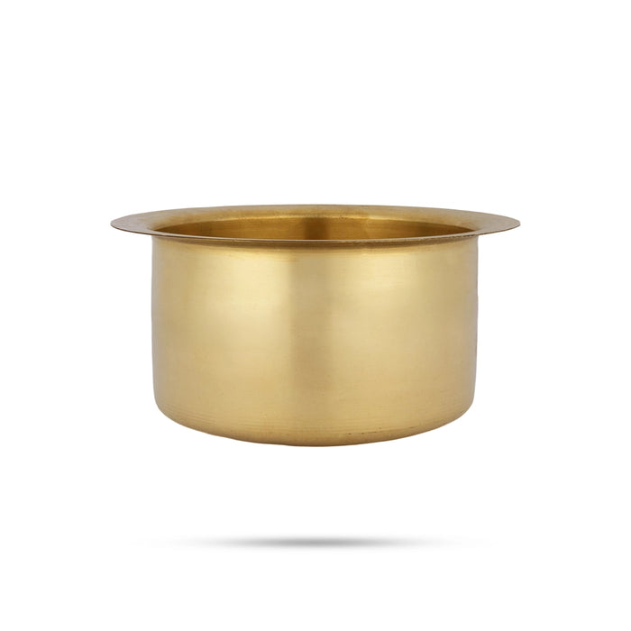 Brass Adukku - 3 x 5.5 Inches | Kinnam / Brass Cup/ Kitchen bowl for Food Storage