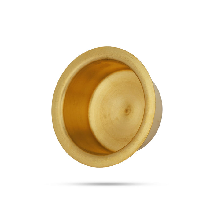 Brass Adukku - 3 x 5.5 Inches | Kinnam / Brass Cup/ Kitchen bowl for Food Storage