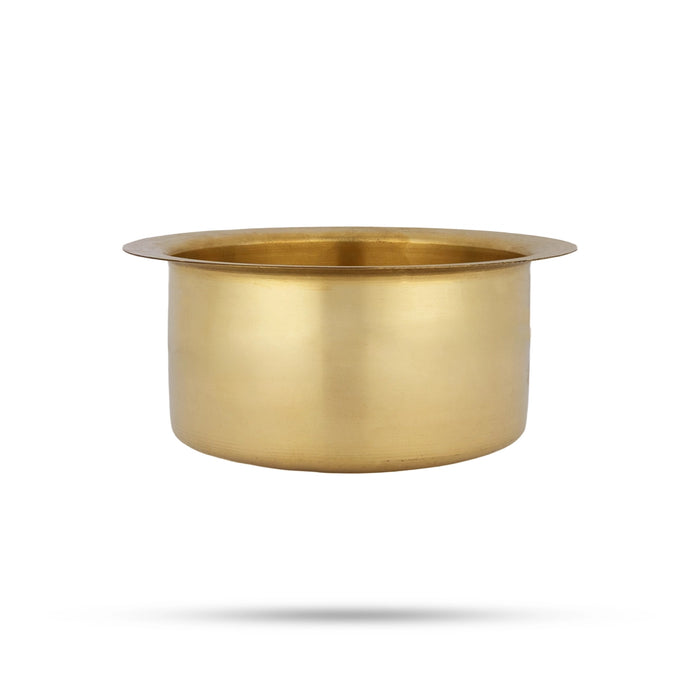 Brass Adukku - 2.5 x 5 Inches | Kinnam / Brass Cup/ Kitchen bowl for Food Storage