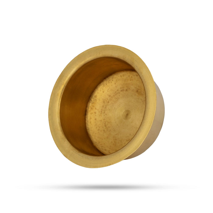 Brass Adukku - 2.5 x 5 Inches | Kinnam / Brass Cup/ Kitchen bowl for Food Storage