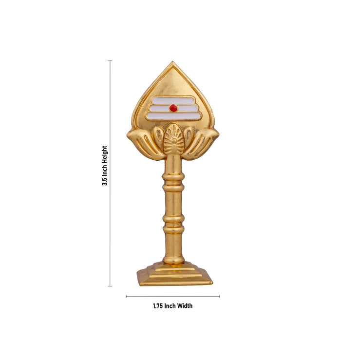 Vel With Base - 4 x 1.5 Inches | Zinc Murugan Vel/ Murugan Astra for Pooja - Deity Accessories