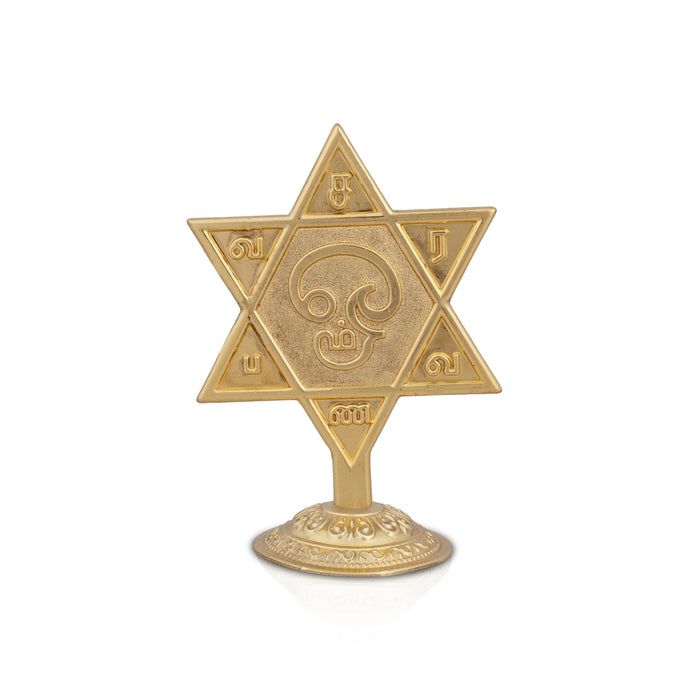 Shanmuga Satacharam Yantra - 4 X 2. 5 Inches | Tamil Shanmuga Yantra/ Copper Yantra/ Pooja Yantra For Protection - Car Stand & Car Accessories