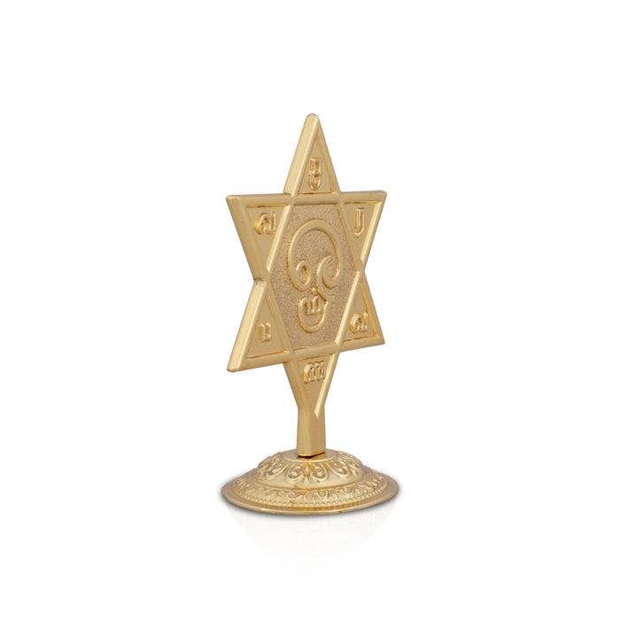 Shanmuga Satacharam Yantra - 4 X 2. 5 Inches | Tamil Shanmuga Yantra/ Copper Yantra/ Pooja Yantra For Protection - Car Stand & Car Accessories