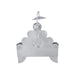 Manai with Chatri - 6 x 4 Inches | German Silver Chowki/ Pooja Aasan for Deity/ 130 Gms Approx - Pooja Aasan & Bajot & Pooja Mat