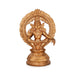 Ayyapan With Arch Sitting On Base Murti - 8 x 5.5 Inches | Panchaloha Idol / Iyyappan Statue For Pooja - Panchaloha Murties