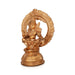 Ayyapan With Arch Sitting On Base Murti - 8 x 5.5 Inches | Panchaloha Idol / Iyyappan Statue For Pooja - Panchaloha Murties
